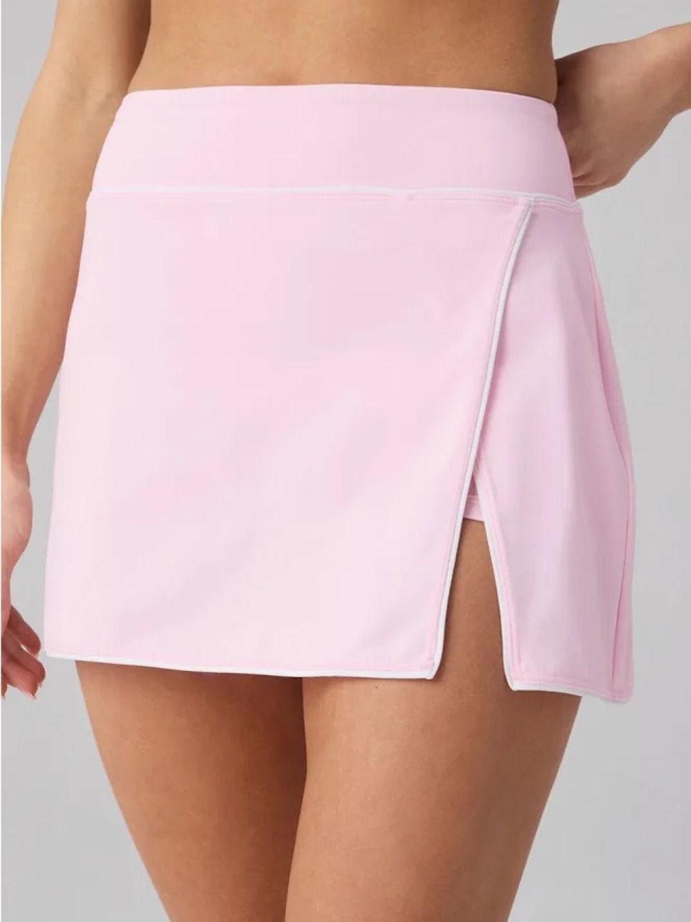 Fabletics Light Pink Wrap-Style Athletic Skirt